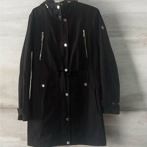 Women's Michael Kors Anorak Black Coat